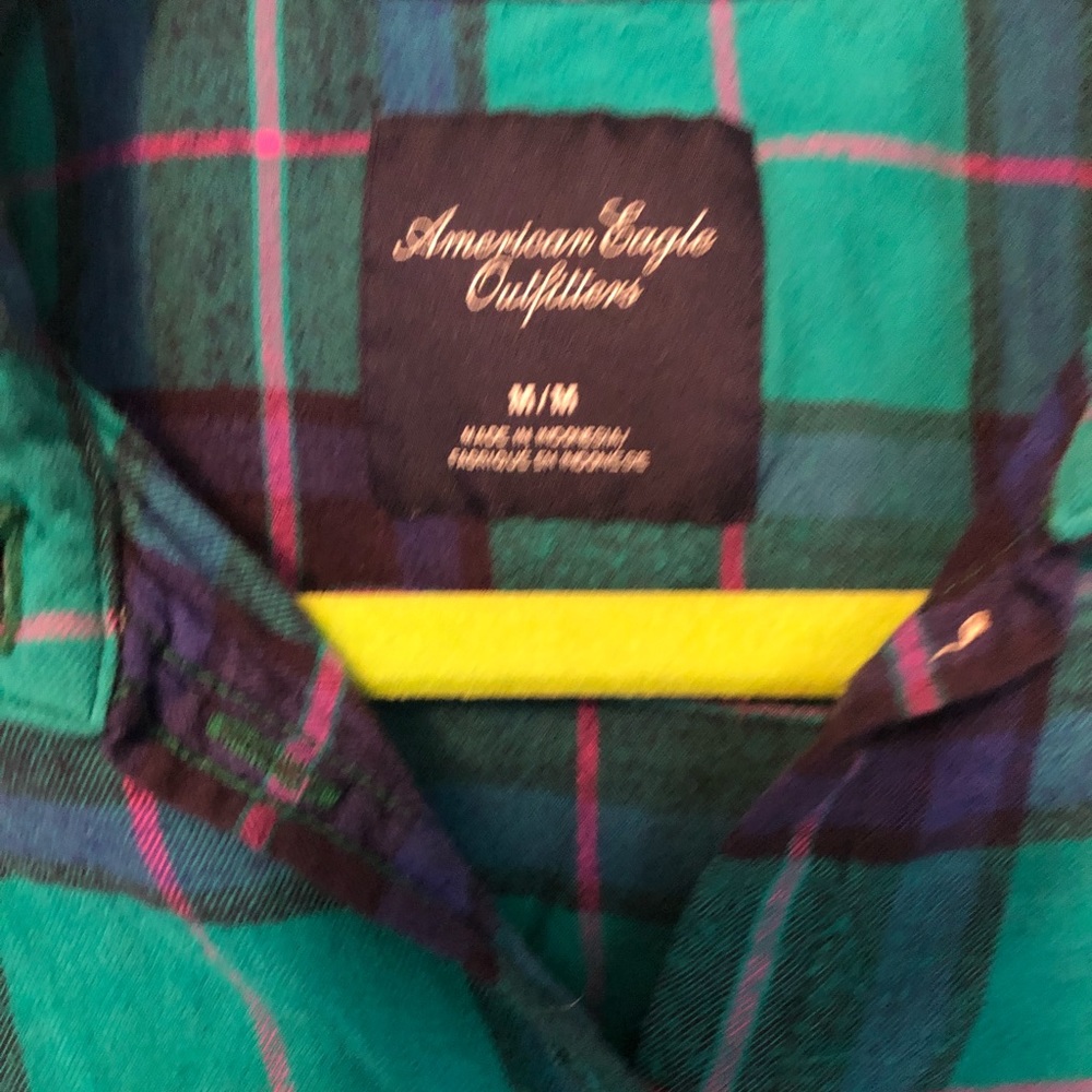 AEO Button down plaid - Picture 3 of 3